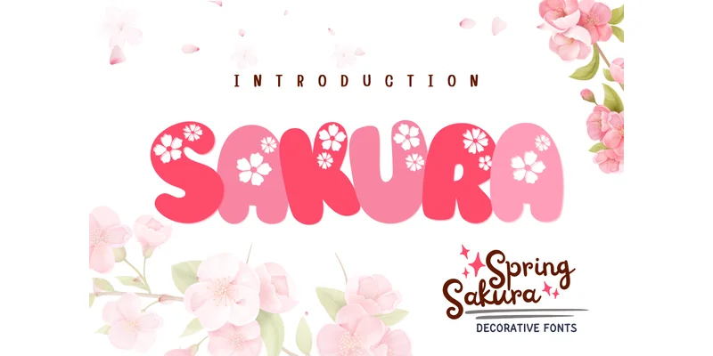 Spring Sakura Font by PraewDesigns by PraewDesigns — Decorative Font