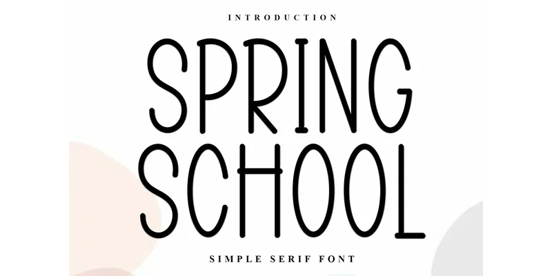Spring School Font by Inermedia STUDIO — Display Font