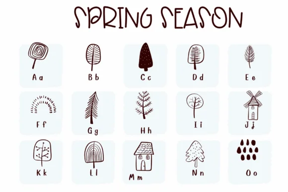 Spring Season by Sirinart — Dingbats Font — thumbnail 2