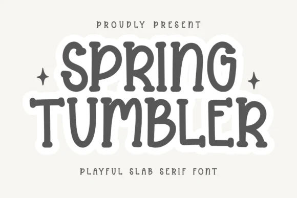 Spring Tumbler by CraftedType Studio — Slab Serif Font