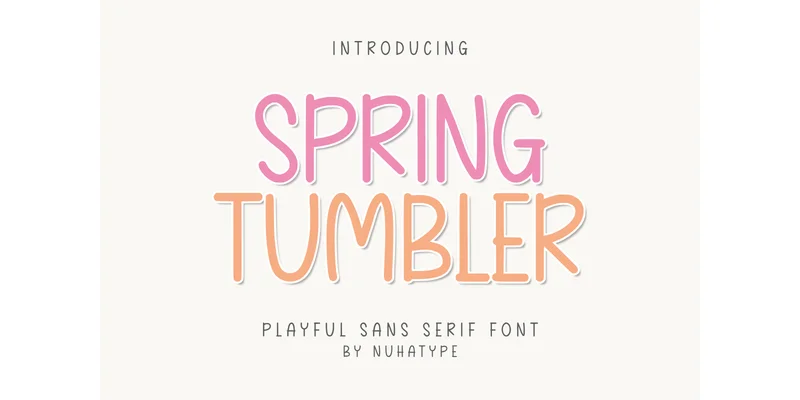 Spring Tumbler Font by Nuhatype — Sans Serif Font