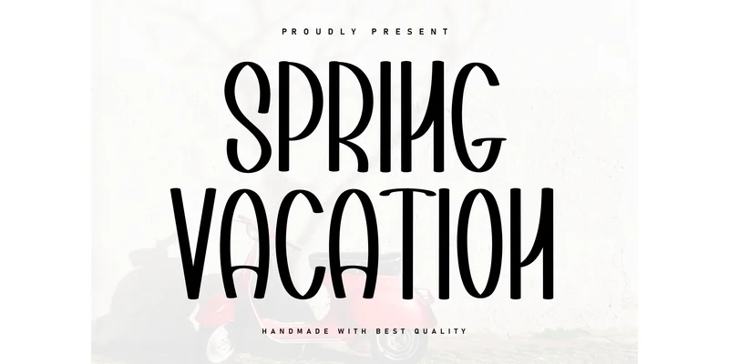 Spring Vacation Font by ArtLine Design — Display Font
