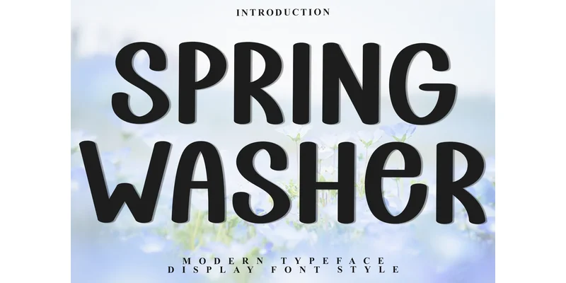 Spring Washer Font by Inermedia STUDIO — Display Font