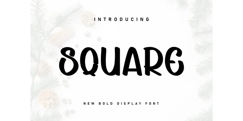 Square Font by KC Production — Display Font