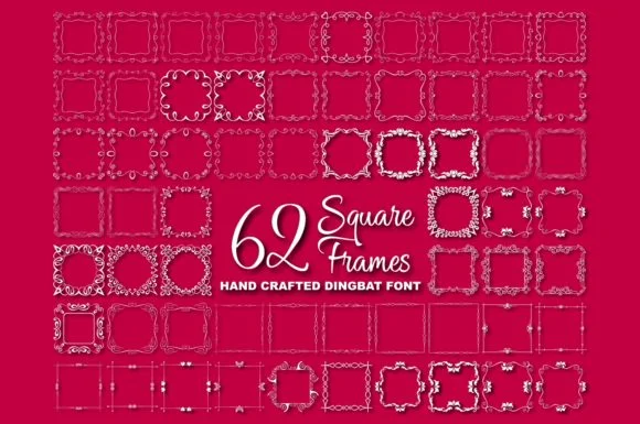 Square Frames by Digital Typeface Studio — Dingbats Font