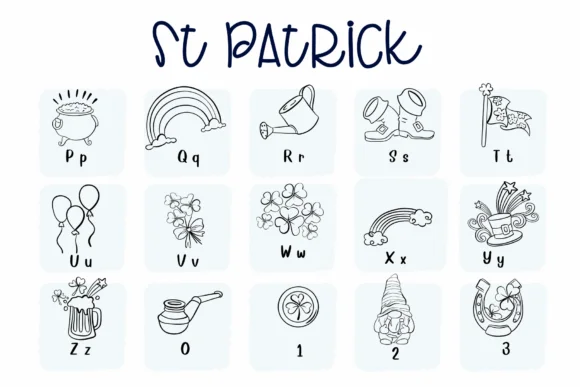 St Patrick by Sirinart — Dingbats Font — thumbnail 3