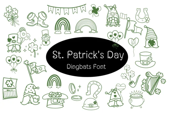 St. Patrick's Day by Nun Sukhwan — Dingbats Font