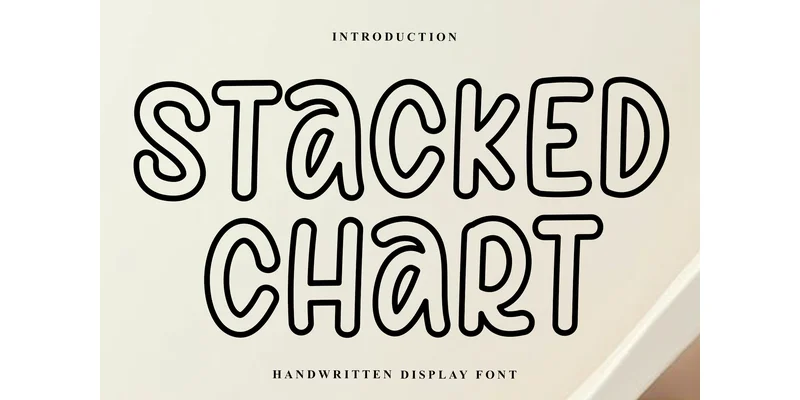 Stacked Chart Font by PiPi Creative — Sans Serif Font