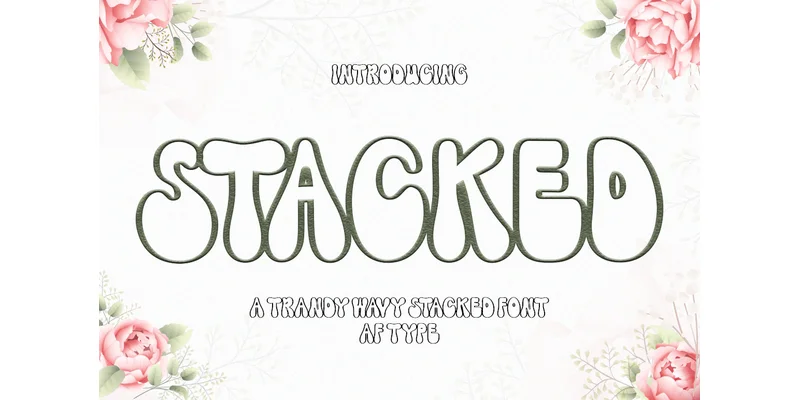 Stacked Font by AF Type — Display Font
