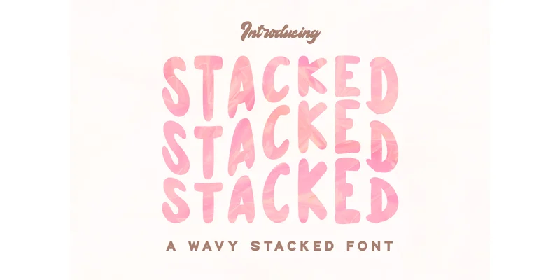 Stacked Font by Letterayu — Display Font