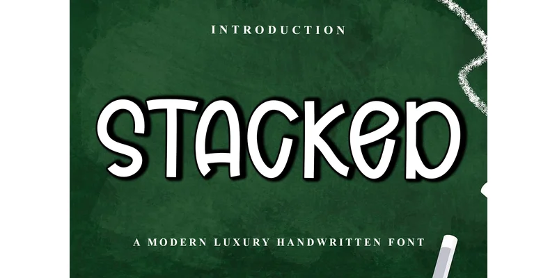 Stacked Font by PiPi Creative — Display Font