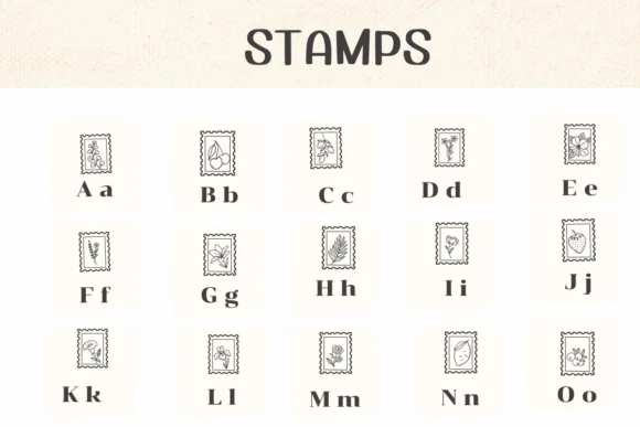 Stamps by Ketsarin — Dingbats Font — thumbnail 2