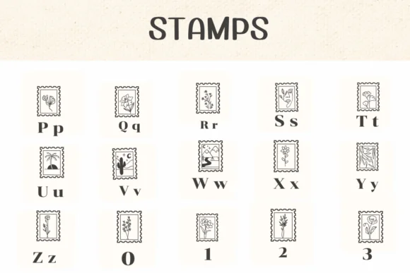 Stamps by Ketsarin — Dingbats Font — thumbnail 3