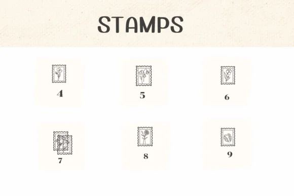 Stamps by Ketsarin — Dingbats Font — thumbnail 4