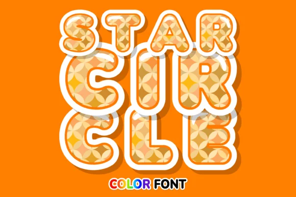 Star Circle by JUSTTYPE — Color Fonts Font
