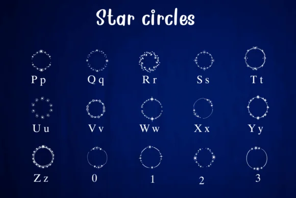 Star Circles by Nongyao — Dingbats Font — thumbnail 3