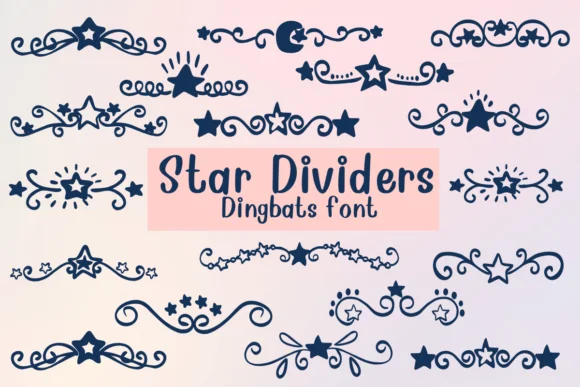 Star Dividers by Nongyao — Dingbats Font