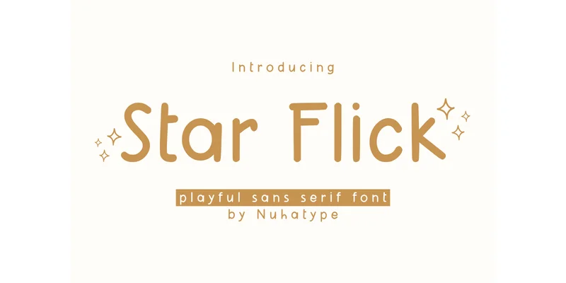 Star Flick Font by Nuhatype — Sans Serif Font