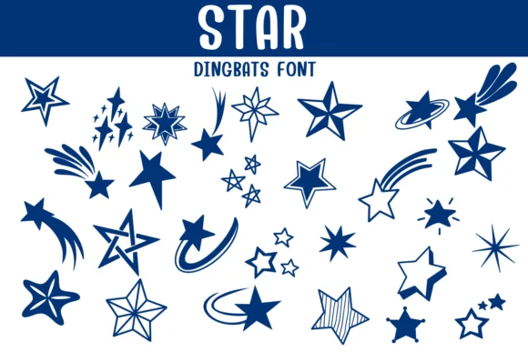 Star Font by Sontaya — Dingbats Font