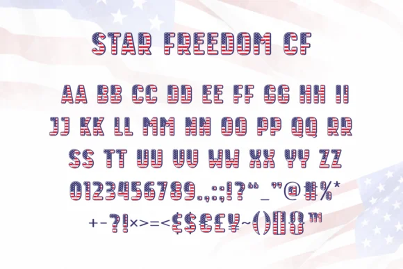 Star Freedom by Rizkky (7NTypes) — Color Fonts Font — thumbnail 6
