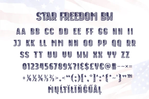 Star Freedom by Rizkky (7NTypes) — Color Fonts Font — thumbnail 7