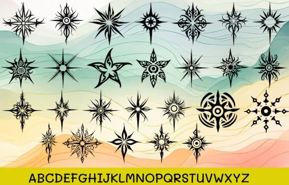 Star Maori by MOMAT THIRTYONE — Dingbats Font — thumbnail 2