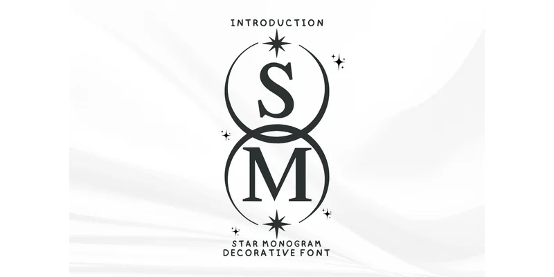 Star Monogram Font by Bee piyanuch by Bee piyanuch — Decorative Font
