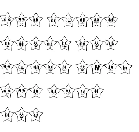 Star Retro by Sirinart — Dingbats Font — thumbnail 8