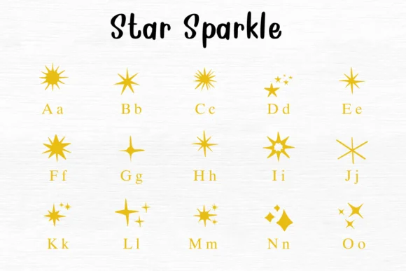 Star Sparkle by Nongyao — Dingbats Font — thumbnail 2
