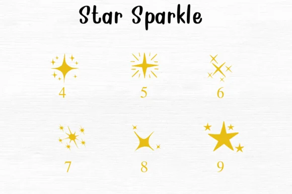 Star Sparkle by Nongyao — Dingbats Font — thumbnail 4