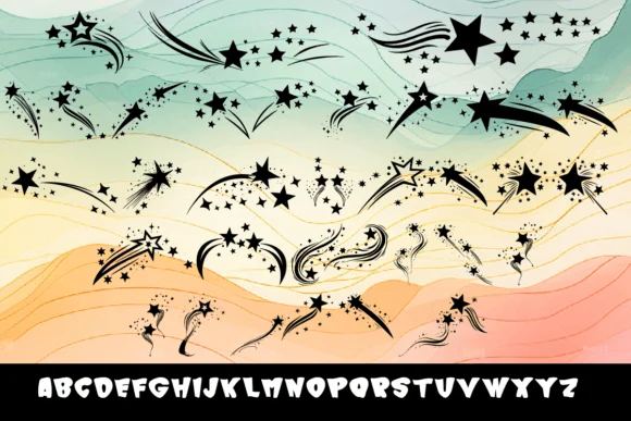 Stars Chic by MOMAT THIRTYONE — Dingbats Font — thumbnail 2