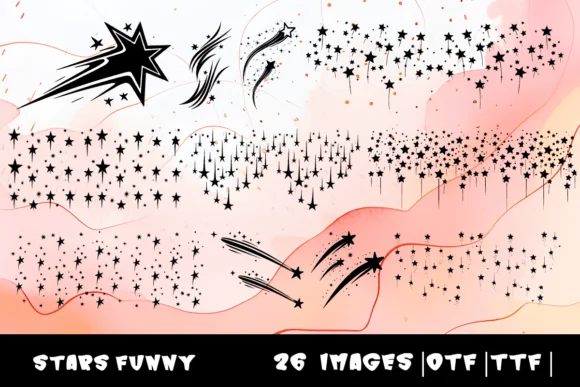 Stars Funny by MOMAT THIRTYONE — Dingbats Font — thumbnail 2