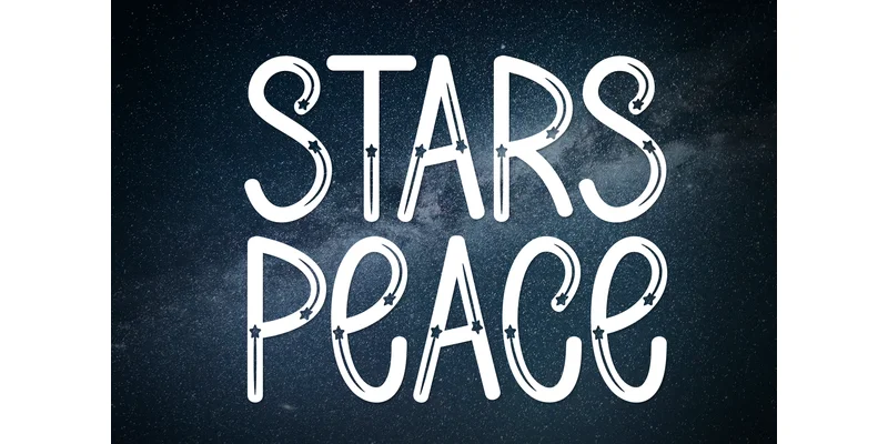 Stars Peace Font by Strongkeng Old — Display Font