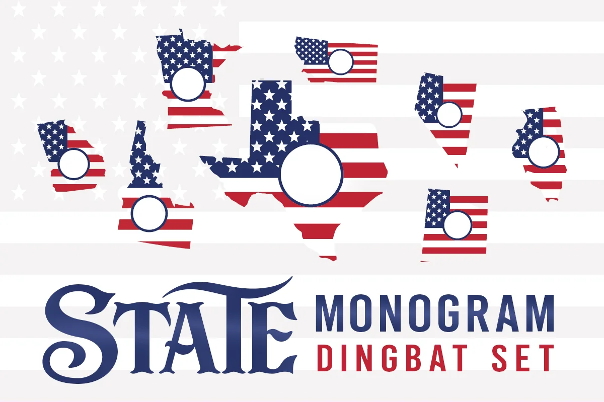 State Monogram Dingbat by Creative Fabrica Fonts — Dingbats Font