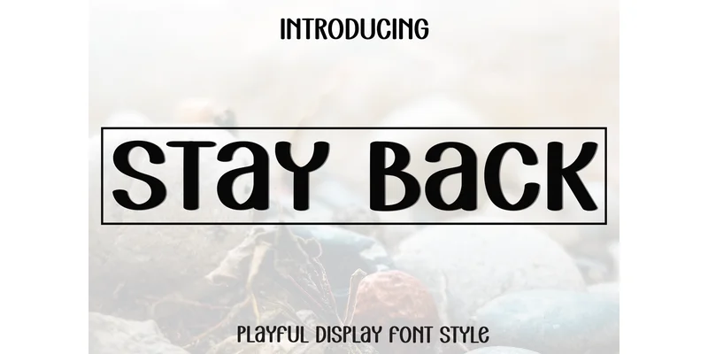 Stay Back Font by Inermedia STUDIO — Display Font