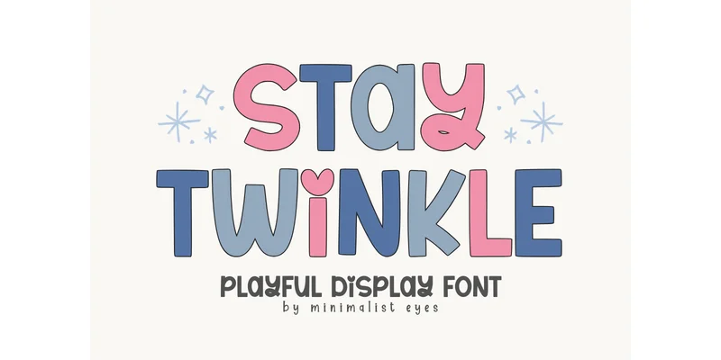 Stay Twinkle Font by Minimalist Eyes — Display Font