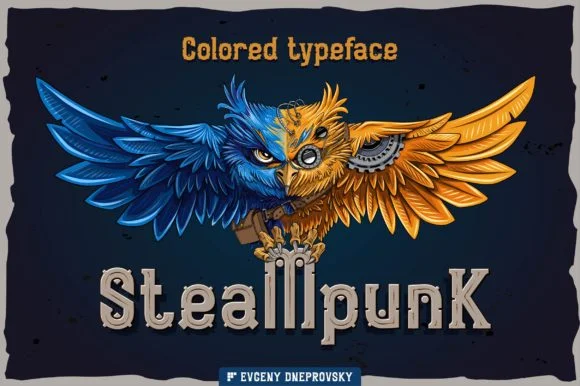Steampunk by Fractal Font Factory — Color Fonts Font