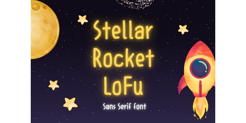 Stellar Rocket Lofu Font by TanoiCartoonist — Sans Serif Font