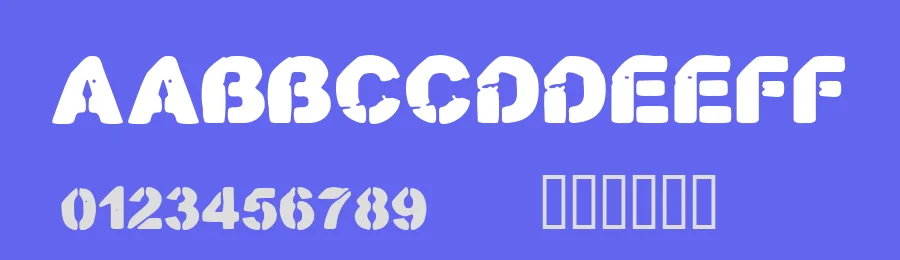 CF Stencil O Rama Stamp by Cloutierfontes — Decorative Font — thumbnail 3