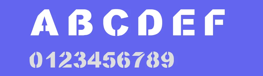CF Stencil Orama by Cloutierfontes — Decorative Font — thumbnail 3