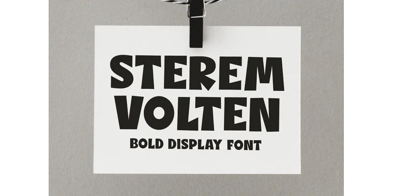 Sterem Volten Font by Kama Studio — Display Font