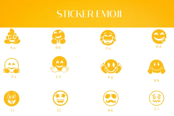 Sticker Emoji by Heartcraft Atelier — Dingbats Font — thumbnail 2