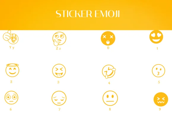 Sticker Emoji by Heartcraft Atelier — Dingbats Font — thumbnail 4