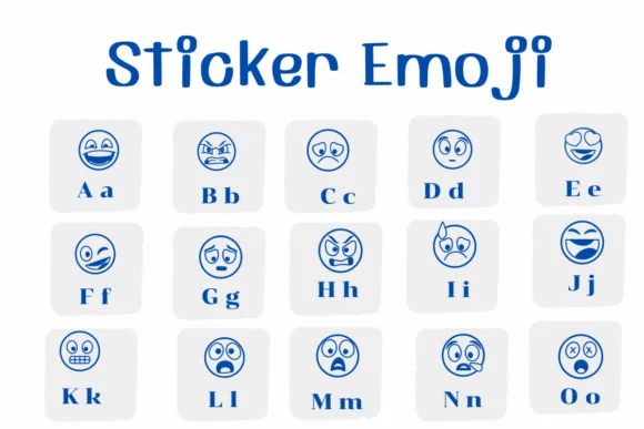 Sticker Emoji by Ketsarin — Dingbats Font — thumbnail 2