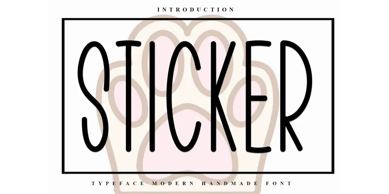 Sticker Font by FreshTypeINK — Sans Serif Font