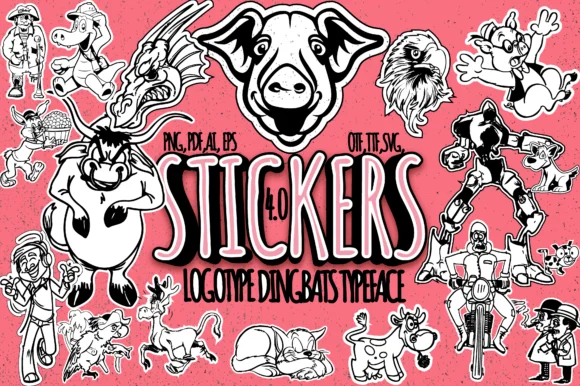Stickers by Minimalistartstudio — Dingbats Font