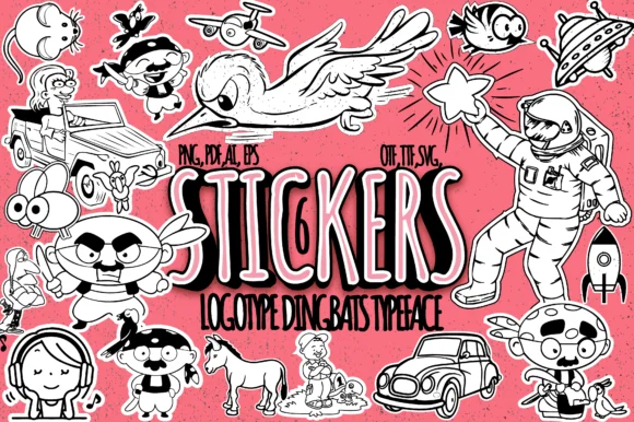 Stickers by Minimalistartstudio — Dingbats Font