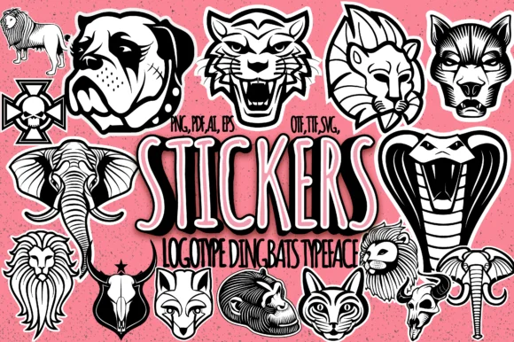 Stickers by Minimalistartstudio — Dingbats Font