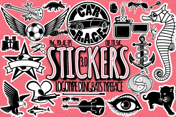 Stickers by Minimalistartstudio — Dingbats Font