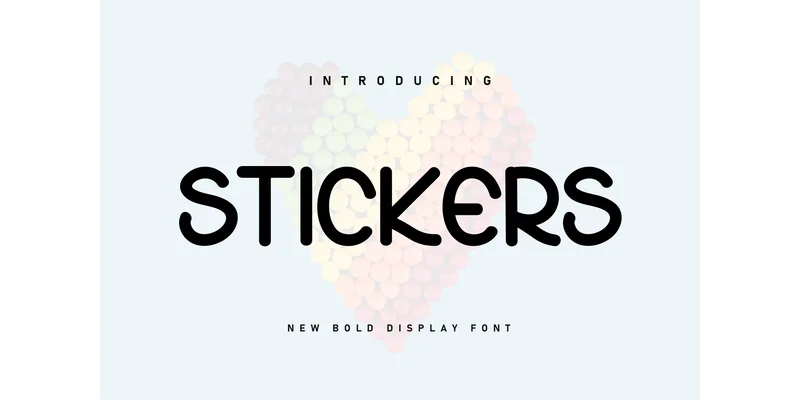 Stickers Font by Berkah Shop — Display Font